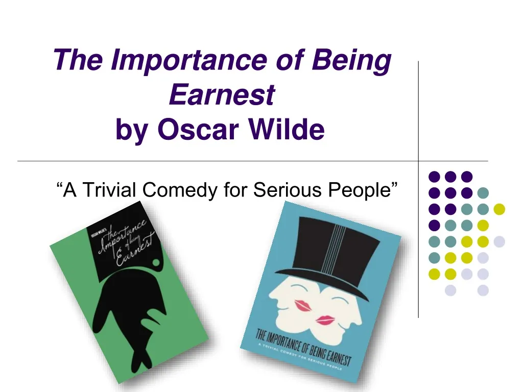 the importance of being earnest by oscar wilde