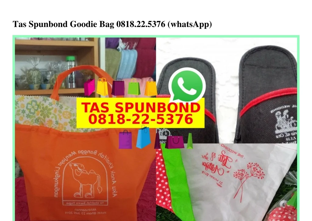 tas spunbond goodie bag 0818 22 5376 whatsapp