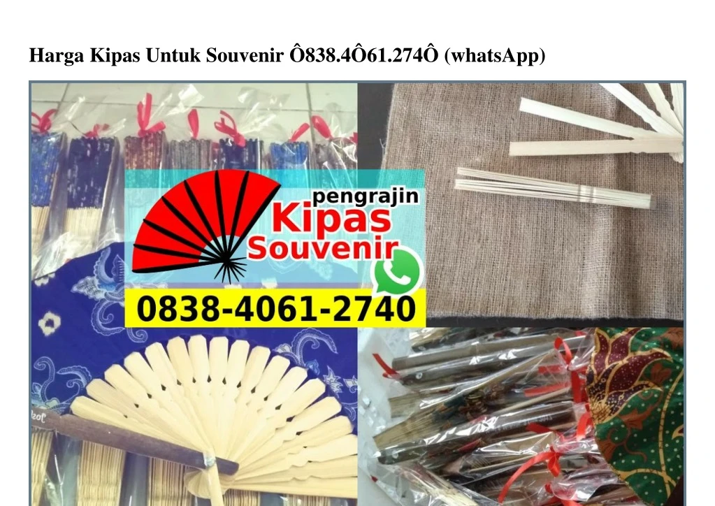 harga kipas untuk souvenir 838 4 61 274 whatsapp