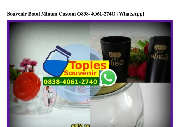 souvenir botol minum custom o838 4o61 274o