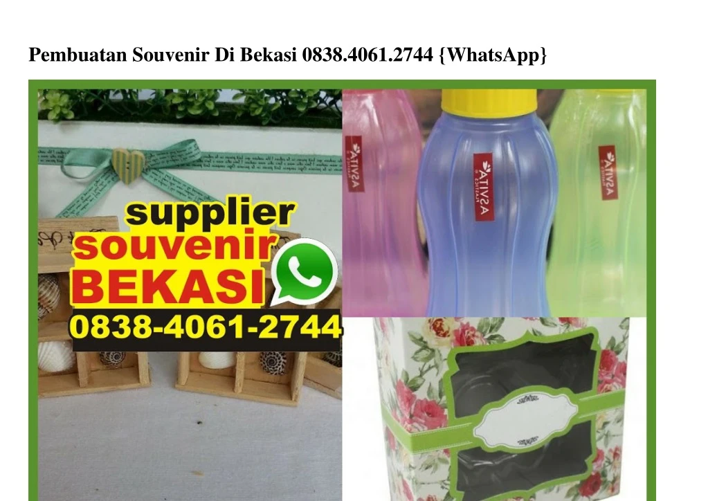 pembuatan souvenir di bekasi 0838 4061 2744