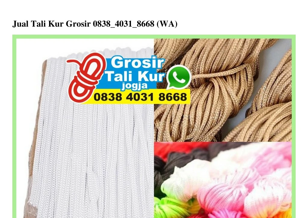 jual tali kur grosir 0838 4031 8668 wa