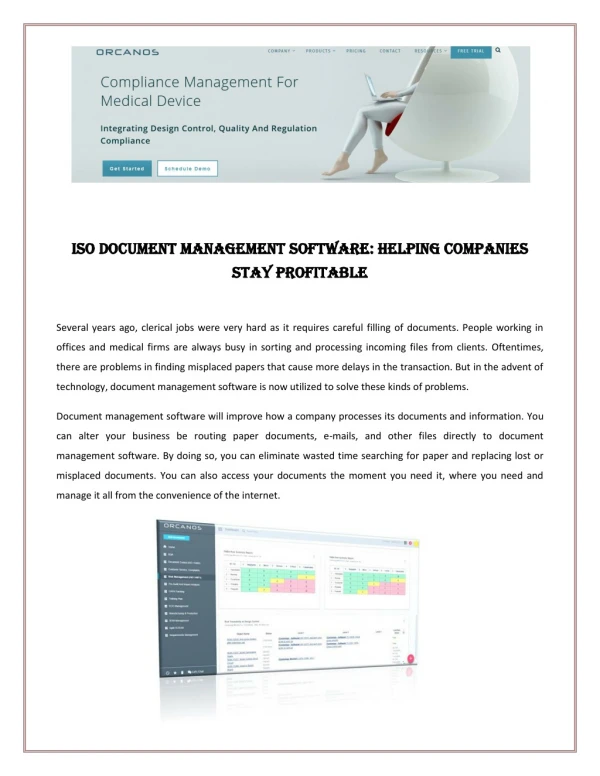 ISO Document Management Software: Helping Companies Stay Profitable