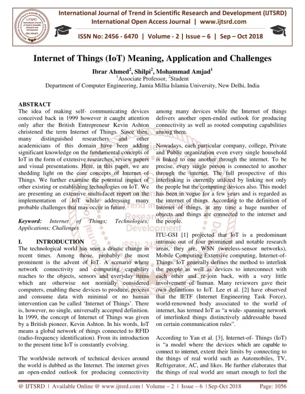 international journal of trend in international