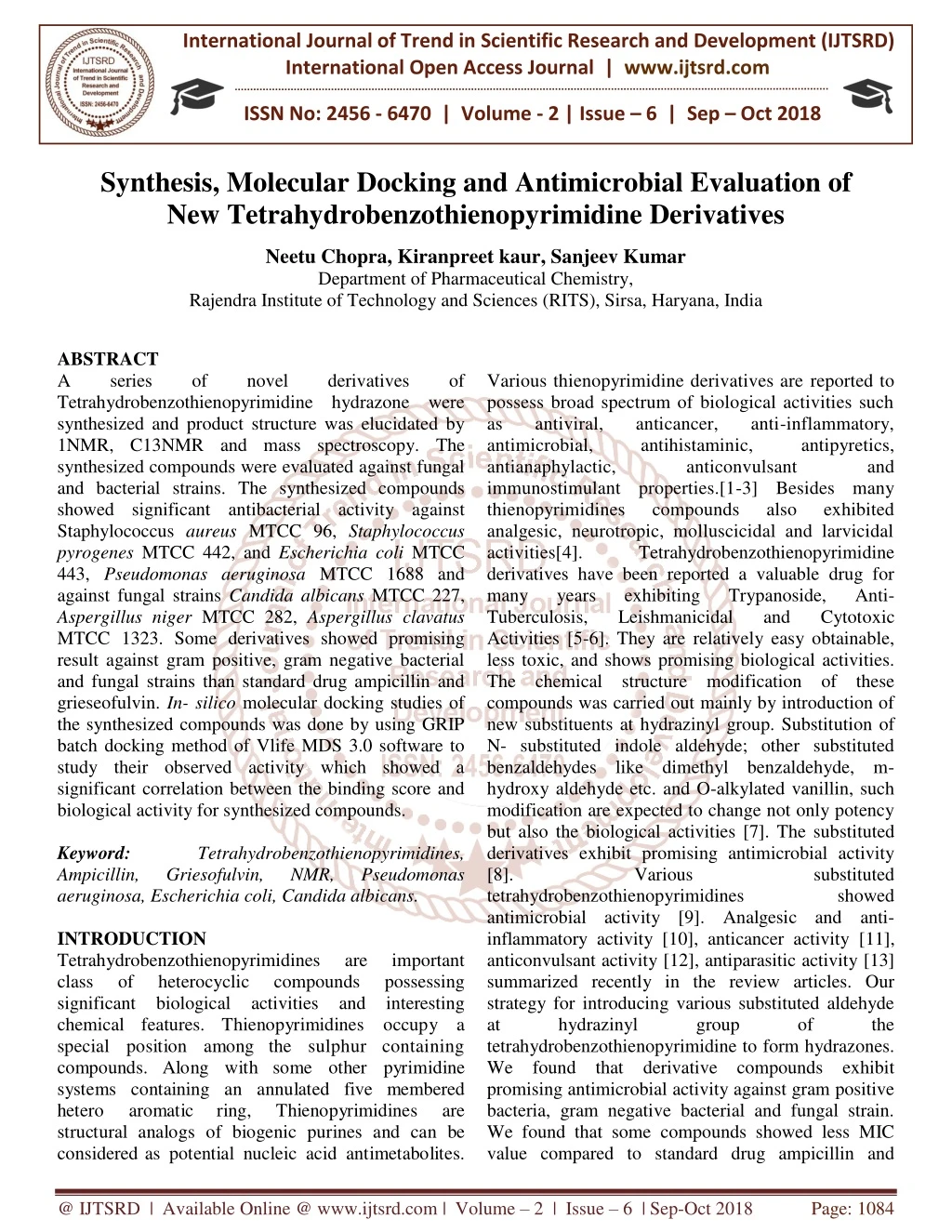 international journal of trend in scientific