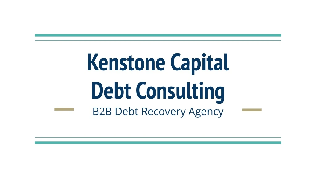 kenstone capital debt consulting b2b debt