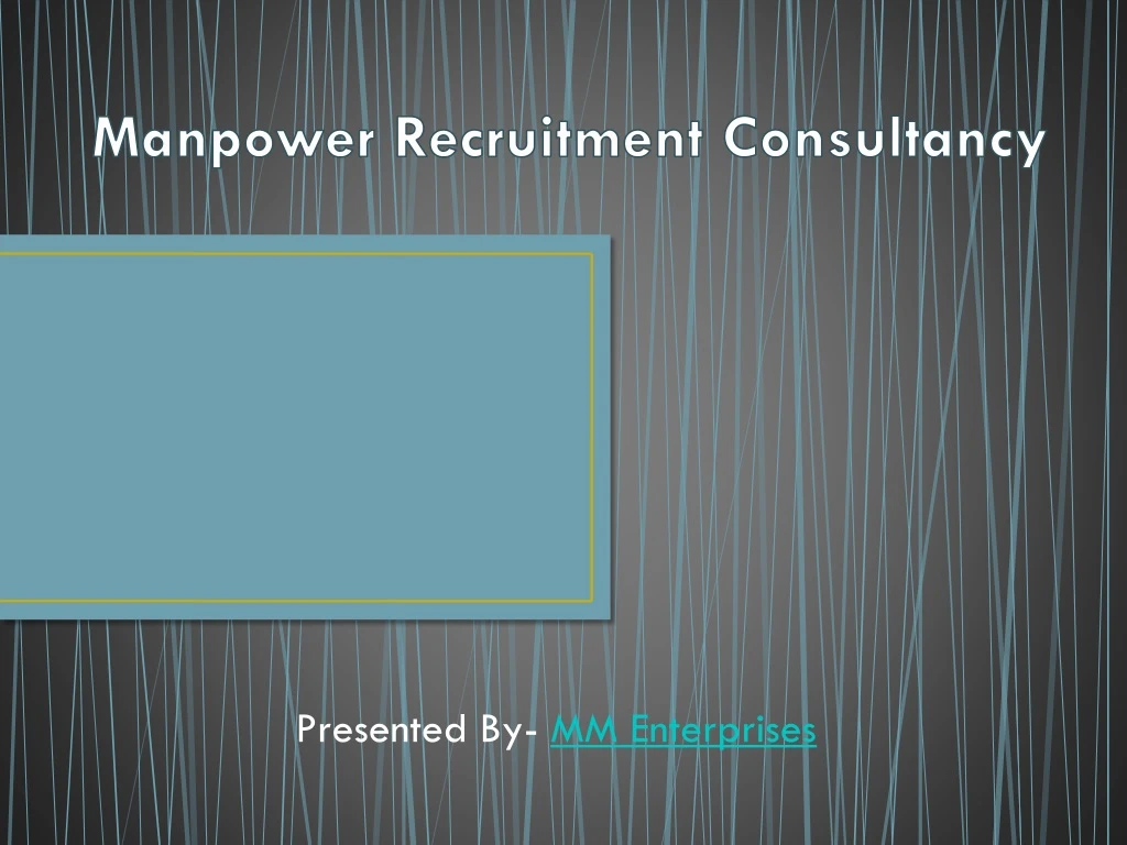 manpower recruitment consultancy