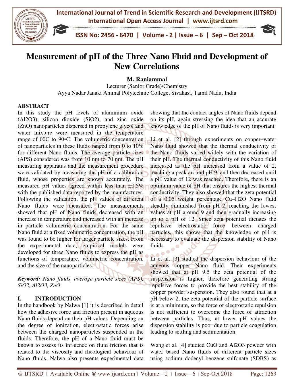 international journal of trend in scientific