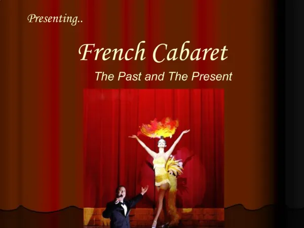Presenting.. French Cabaret