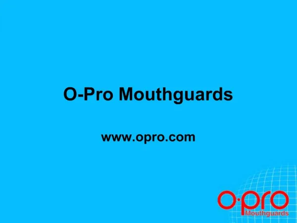 O-Pro Mouthguards