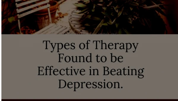 Types Of Therapies Found To Be Effective In Beating Depression