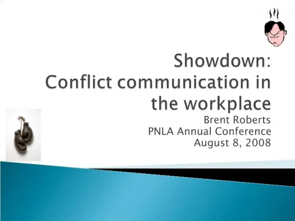 Showdown: Conflict communication in the workplace