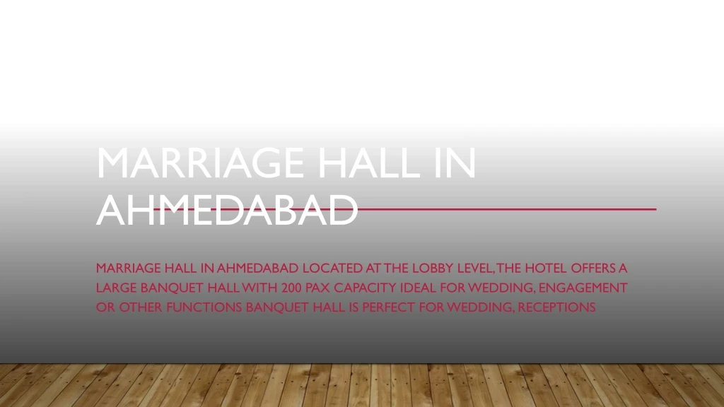marriage hall in ahmedabad