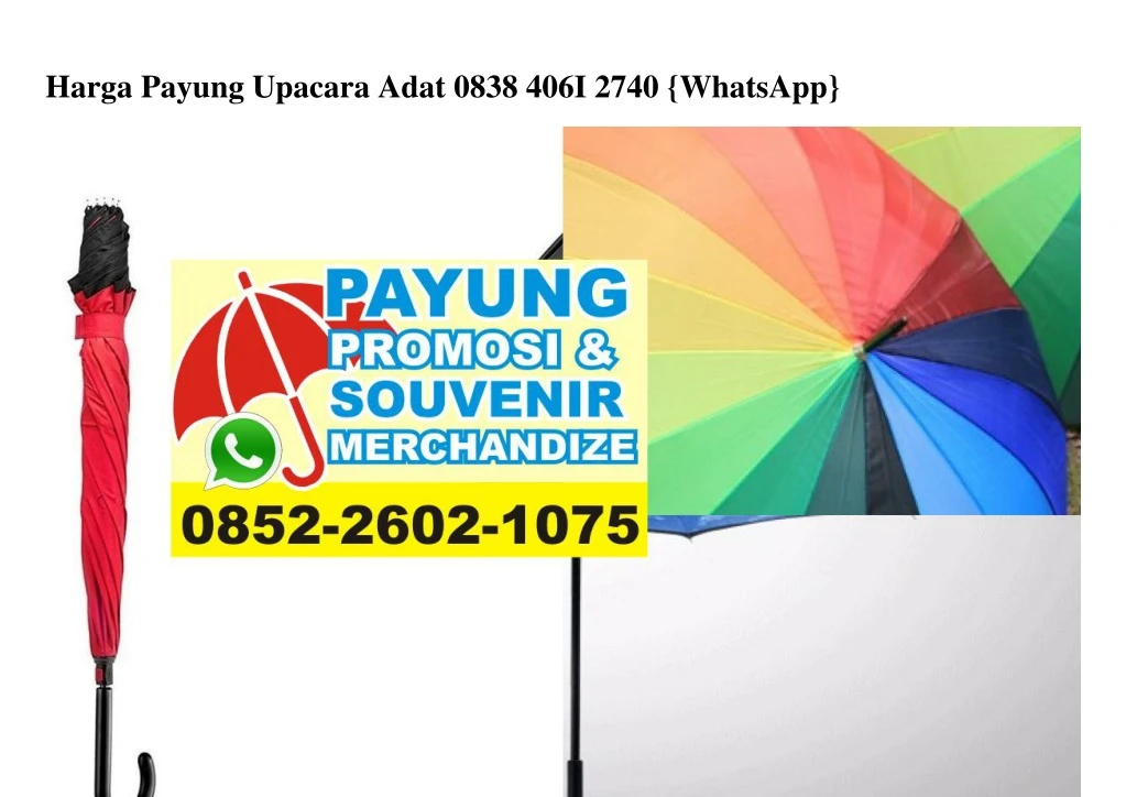 harga payung upacara adat 0838 406i 2740 whatsapp