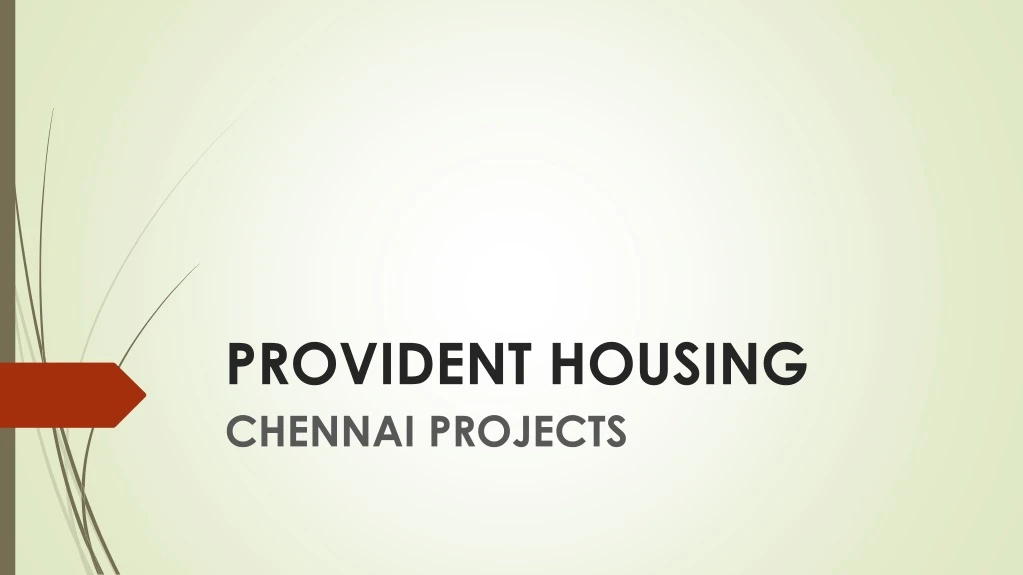 provident housing chennai projects