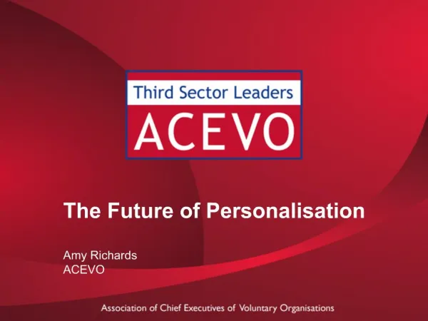 Where has personalisation come from