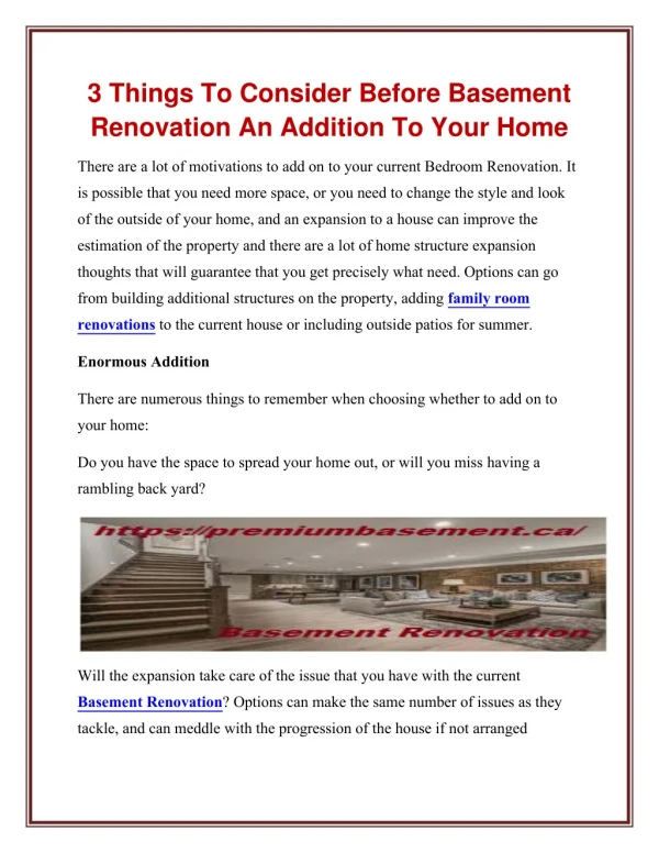 Basement Renovation- Premiumbasement