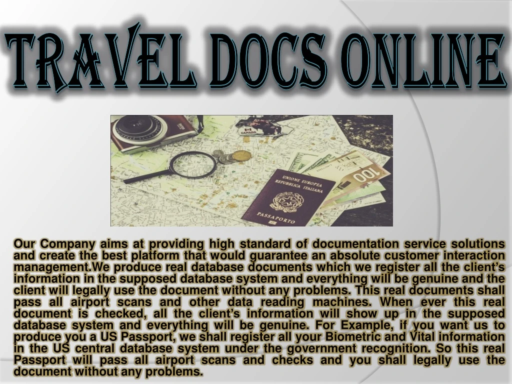travel docs online