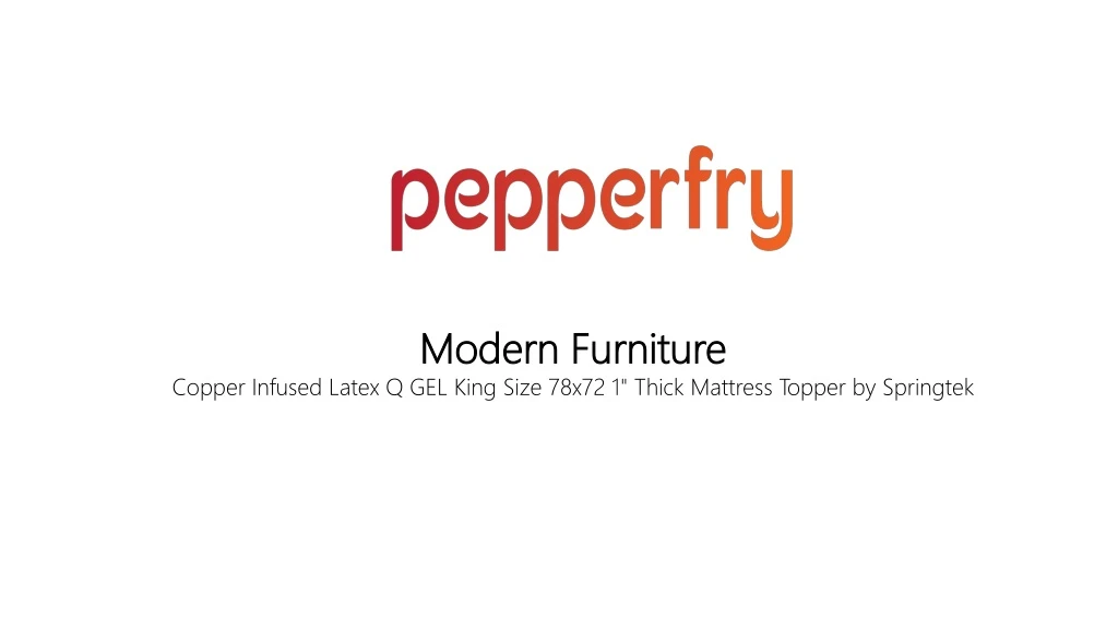 modern furniture copper infused latex q gel king