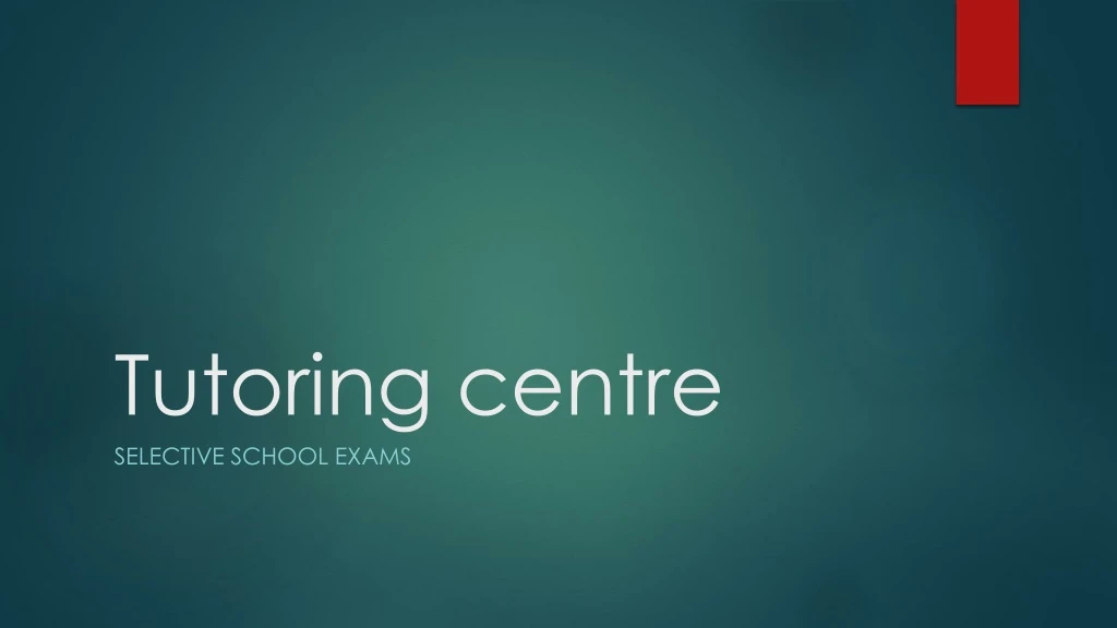 tutoring centre