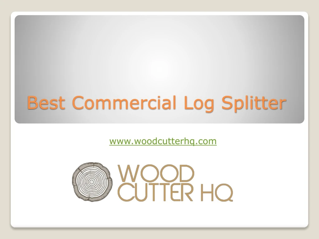 best commercial log splitter