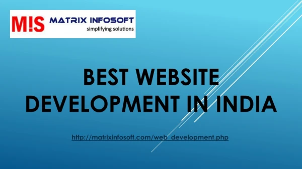 best website development in india