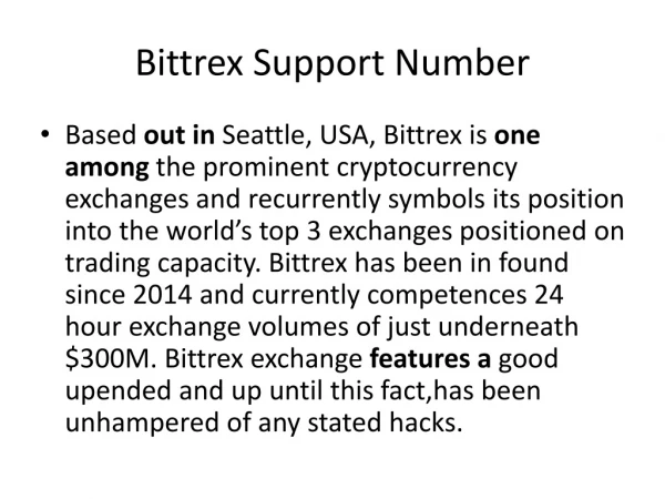bittrex support number