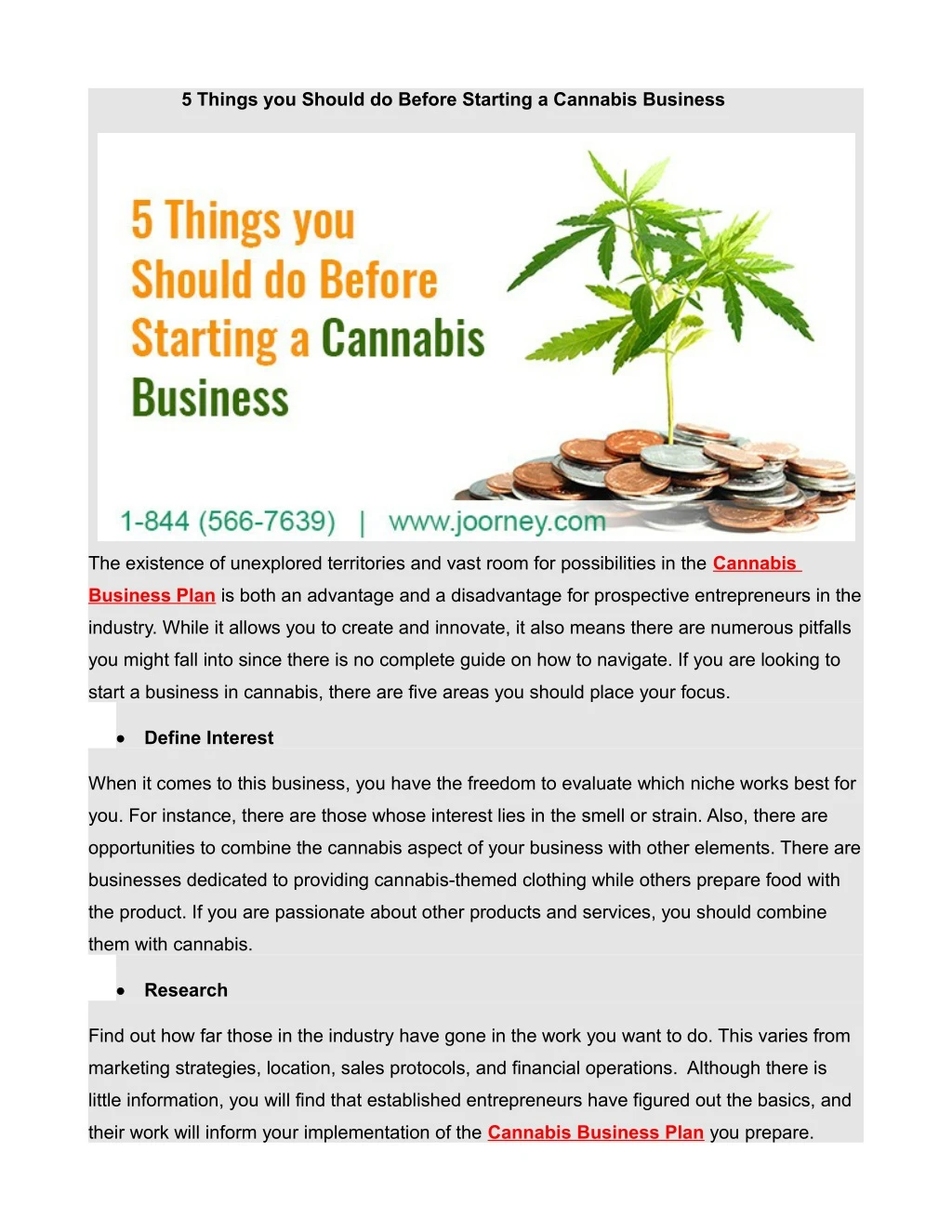 5 things you should do before starting a cannabis