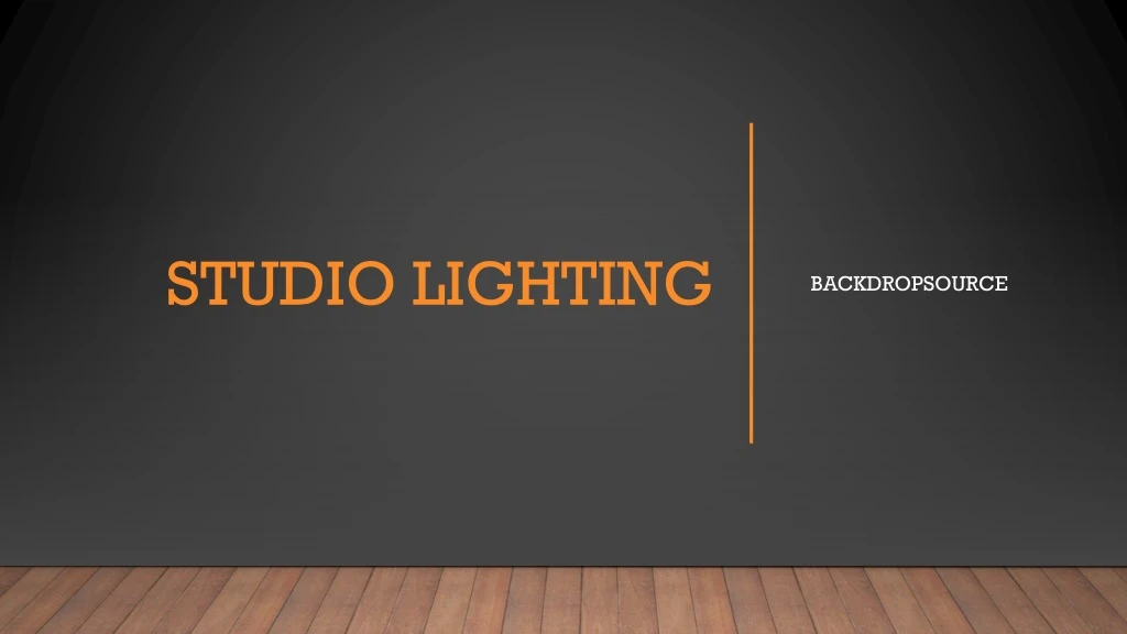 studio lighting