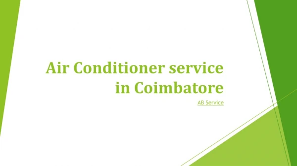 Air Conditioner Service in Coimbatore