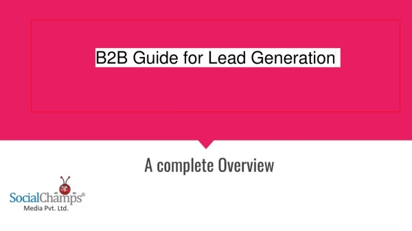 Complete b2b guide for lead generation