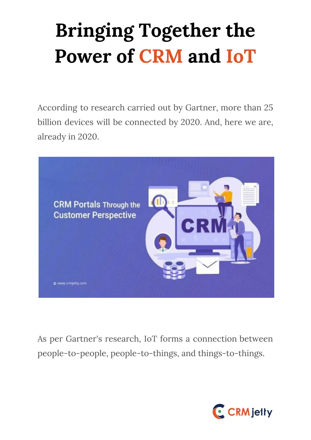 bringing together the power of crm and iot