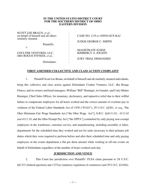 Class Action Law Suit Filed Against Rogue Fitness By Barkan Meizlish, LLP