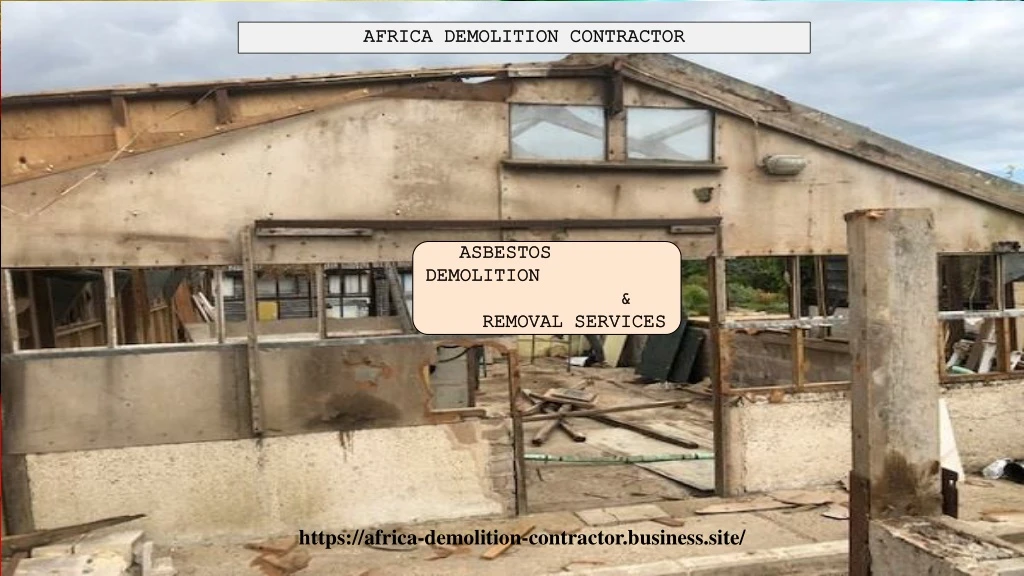 africa demolition contractor