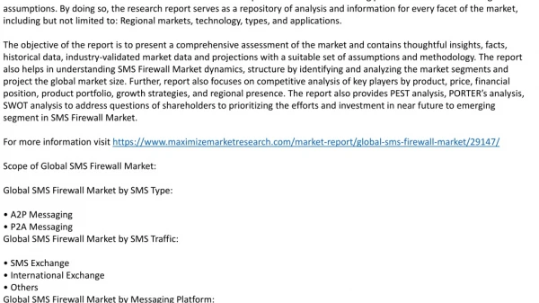 global sms firewall market was valued