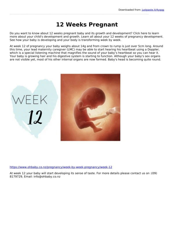 12 weeks pregnancy week by week pregnancy symptoms