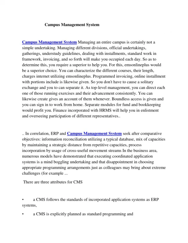 campus management system