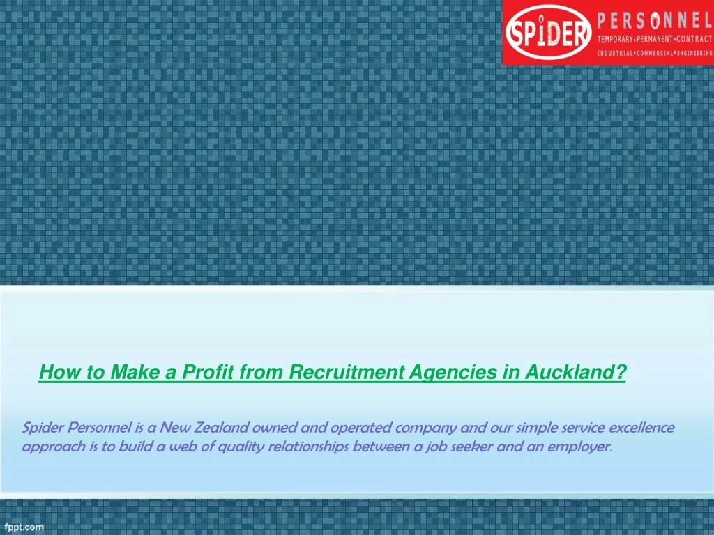 how to make a profit from recruitment agencies in auckland