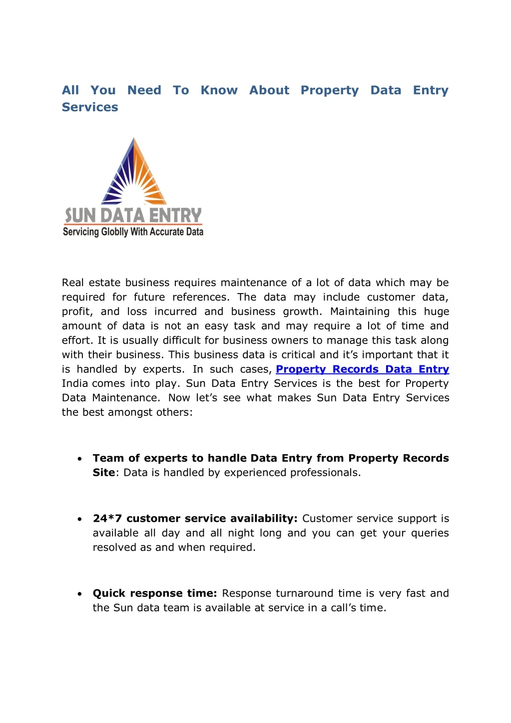 all you need to know about property data entry