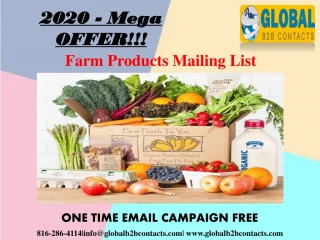 Farm Products Mailing List - slide 1