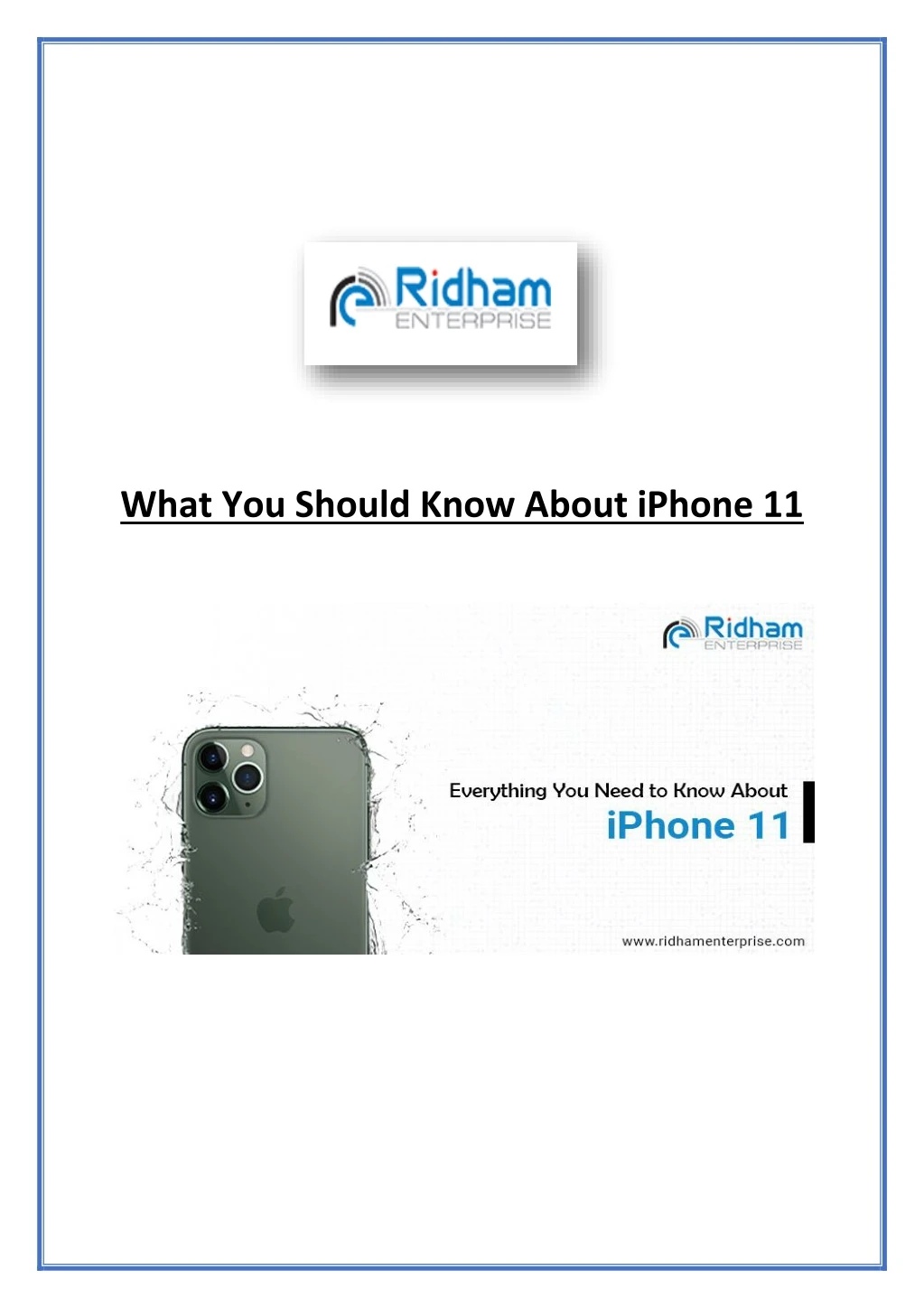 what you should know about iphone 11