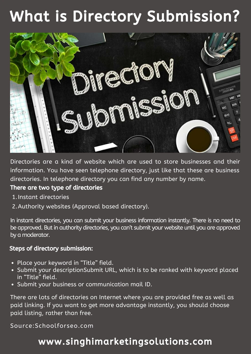 what is directory submission