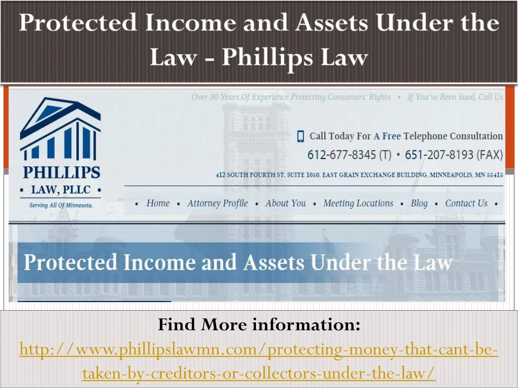 protected income and assets under the law phillips law