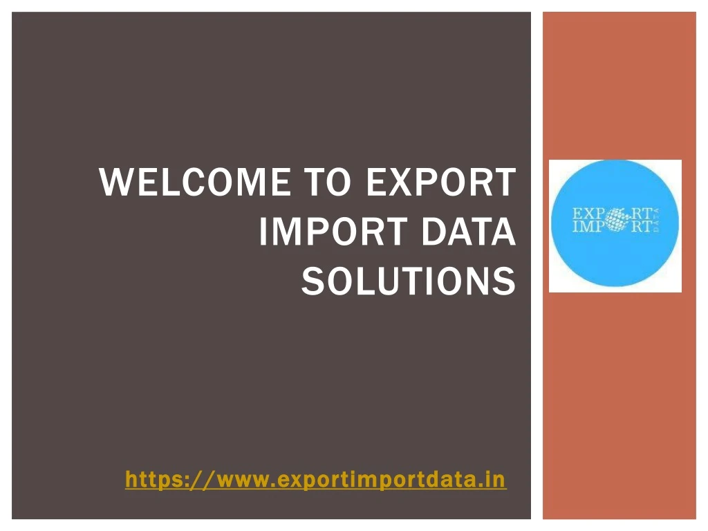 welcome to export import data solutions
