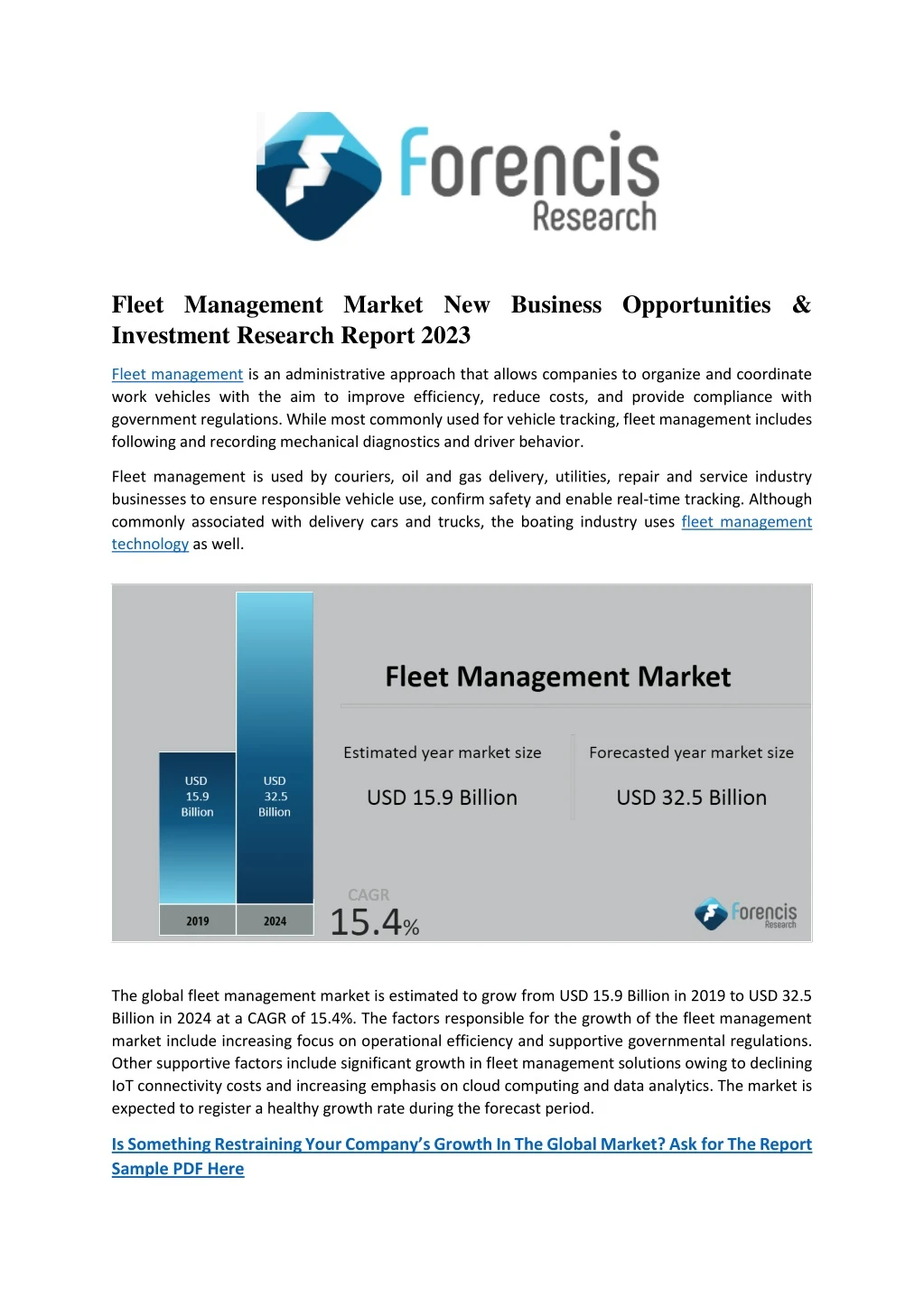 fleet management market new business