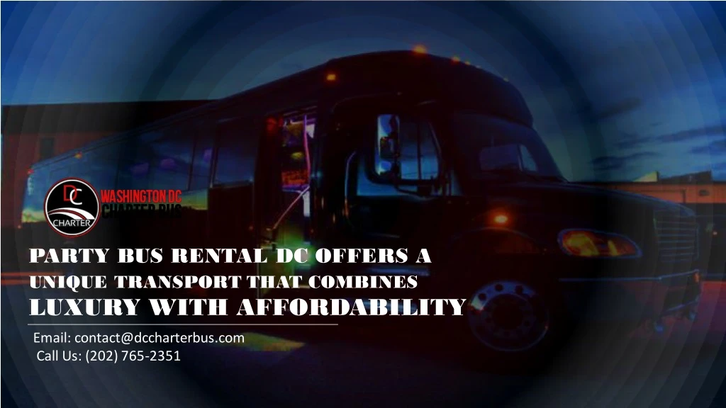 party bus rental dc offers a