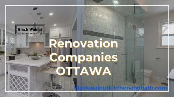 Ottawa Renovation Companies - Black Walnut Kitchen and Bath