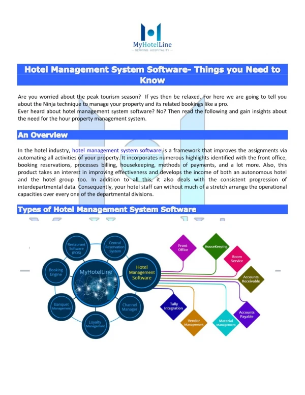 Hotel Management System Software- Things you Need to Know