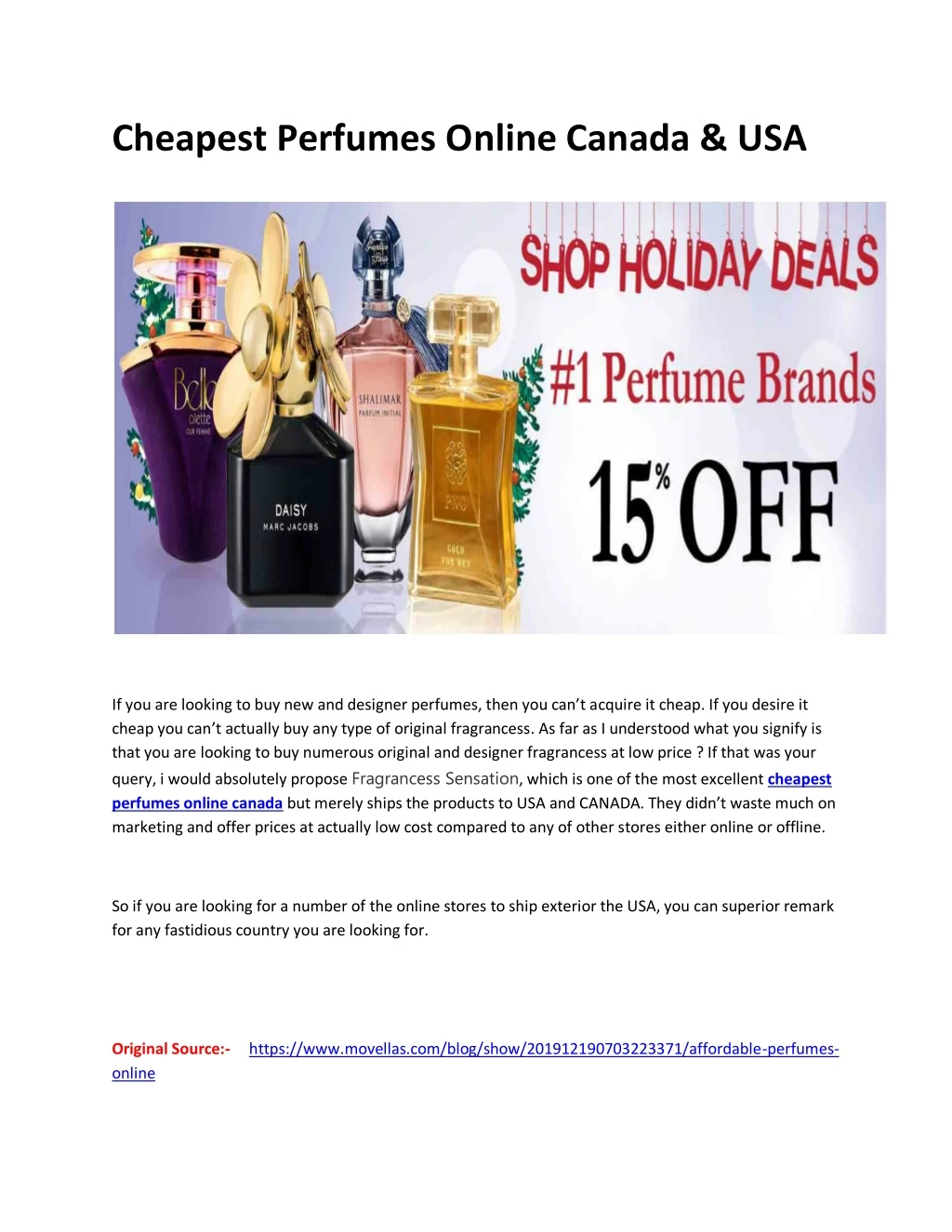 cheapest perfumes online canada usa
