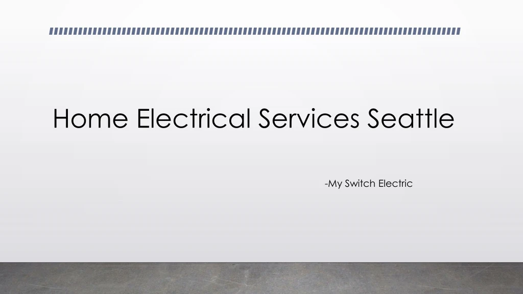 home electrical services seattle